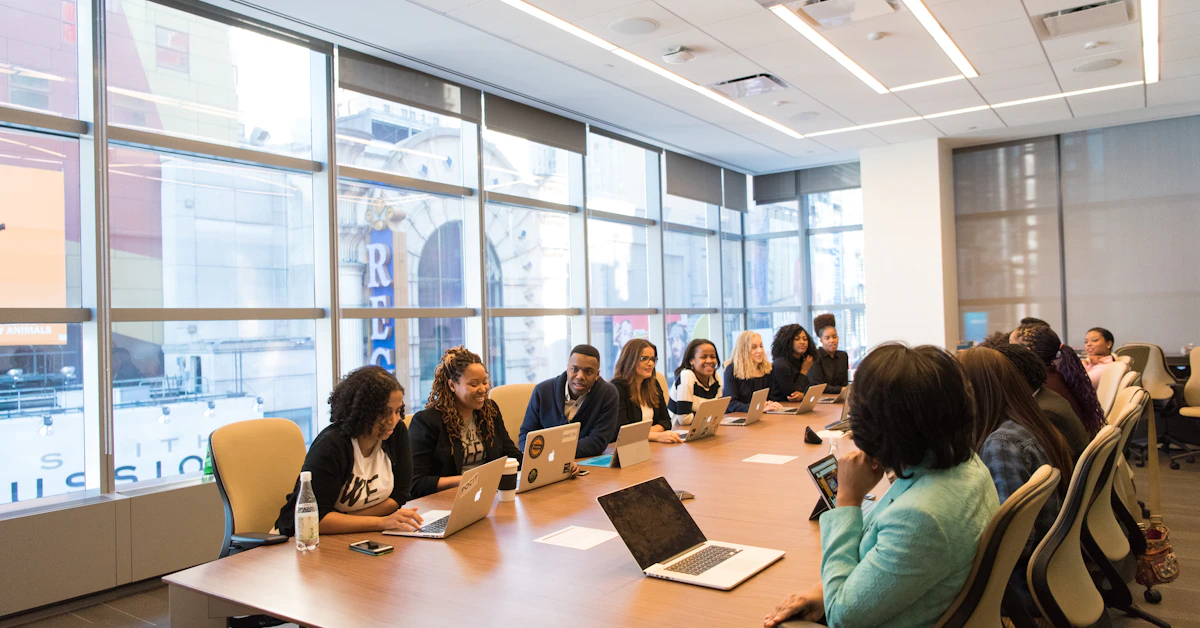 Business professionals in a corporate boardroom meeting discussing company governance and director accountability in South Africa